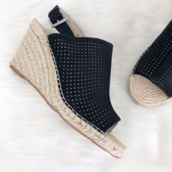 CASLON Sutton Slingback Wedge Black Sandal - Picture 3 of 8